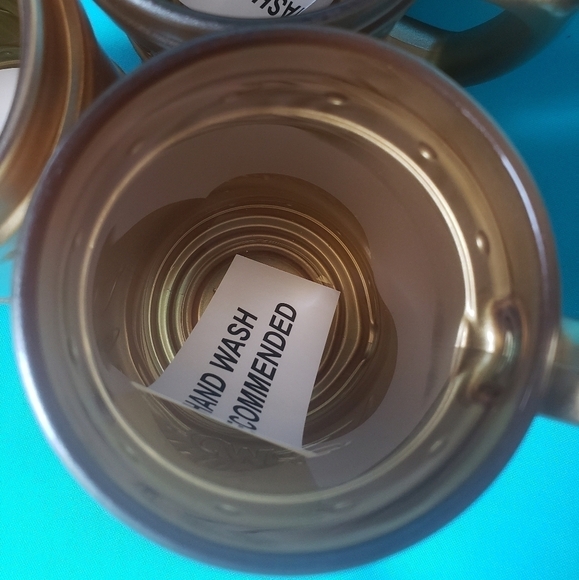 VINTAGE CM Pasabahce Gold Coated Mugs - Picture 11 of 12